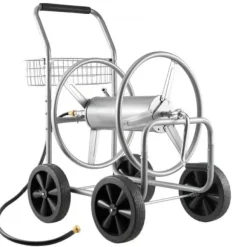 Slangvagn, 85,5x55x89 cm, Silver, Förvaring i stål