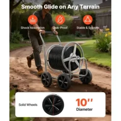 Slangvagn, 85,5x55x89 cm, Silver, Förvaring i stål