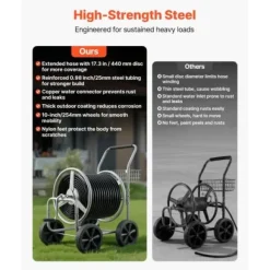 Slangvagn, 85,5x55x89 cm, Silver, Förvaring i stål