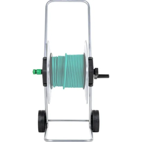 Slangvinda väggmonterad för 60 m 1/2" stålslang