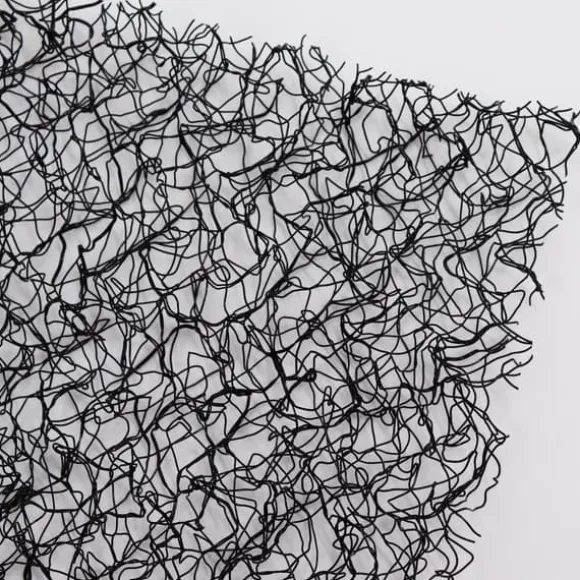 Slopematta Ytstabiliseringsfilt 8 m x 1 m Styrka 20 mm UV Stabil Bankmatta Svart