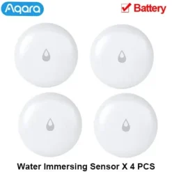 Smart Home Temperatursensorer, Rörelsesensor, Zigbee-anslutning, , Water Sensor 4pcs