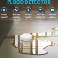 Smart vattensensor med Zigbee, IP66-klassning och dubbelsidig detektering