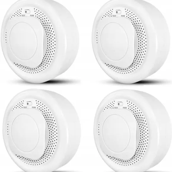 Smart Zigbee rökdetektor - MOES - Brandsäkert material - Smartphone-notifikationer - Ljudlarm