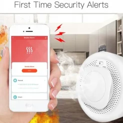 Smart Zigbee rökdetektor - MOES - Brandsäkert material - Smartphone-notifikationer - Ljudlarm