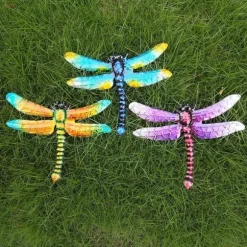 Smidesjärn Slända Vägghängande Innergård Trädgård Veranda Hem Vägg Balkong Konstdekoration Utomhus inomhusdekoration