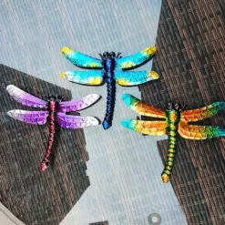 Smidesjärn Slända Vägghängande Innergård Trädgård Veranda Hem Vägg Balkong Konstdekoration Utomhus inomhusdekoration