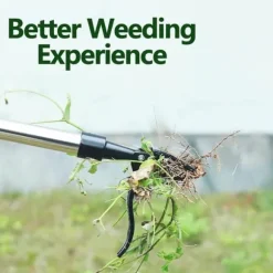 Smidig och praktisk Ogräsupptagare med fotstöd 100cm