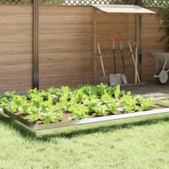 Snigelstängsel i metall - vidaXL - Set om 16 - Silverfärgad - Rostfritt stål - 50x3,5x25 cm