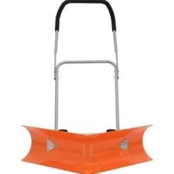 Snöplog med förlängningsbart handtag - Effektiv snöskottning | Färg: Orange | Storlek: 77x21 cm