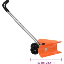 Snöplog med förlängningsbart handtag - Effektiv snöskottning | Färg: Orange | Storlek: 77x21 cm