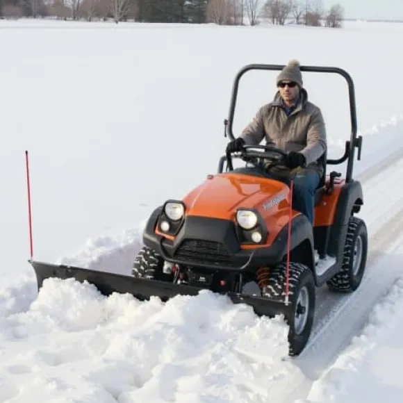 Snöplogblad, 109x43 cm/183x72 cm, Svart, Stål