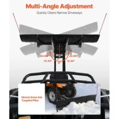 Snöplogblad, 109x43 cm/183x72 cm, Svart, Stål