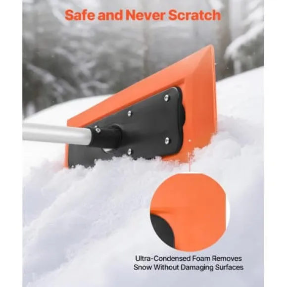 Snöraka för tak, 120x45x16,5 cm, Silver, Skumblad