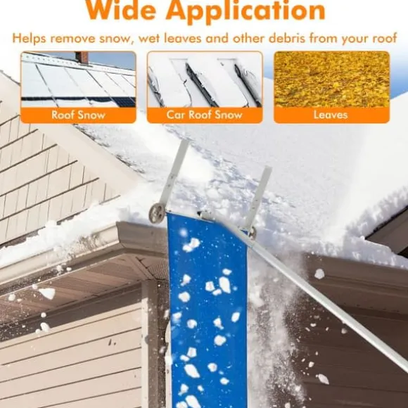 Snöraka för tak, 148x50x28 cm, Silverblå