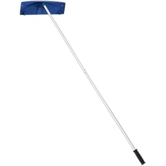 Snöraka för tak, 118-555x60x15,5 cm, Silver, Plastblad