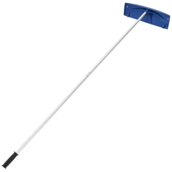 Snöraka för tak, 118-555x60x15,5 cm, Silver, Plastblad