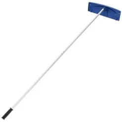 Snöraka för tak/Taksnöskrapa - Teleskopisk - PP-plastblad 60 cm - Räckvidd 1,18–5,55 m - Med hjul - Halkfritt handtag - Lätt - För snö och löv