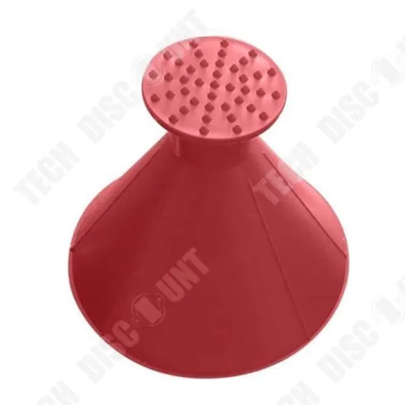 Snöskrapa - TD® - Magisk Kon - Diameter 14,5 cm - Färg Röd - Praktisk och Hållbar