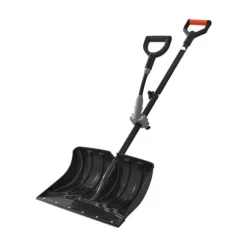 Snöskyffel - Handhållen snöplog - Bladbredd 45,5 cm - D-handtag - Halkfritt grepp - Lätt vikt - Stor kapacitet - För uppfart & utomhus