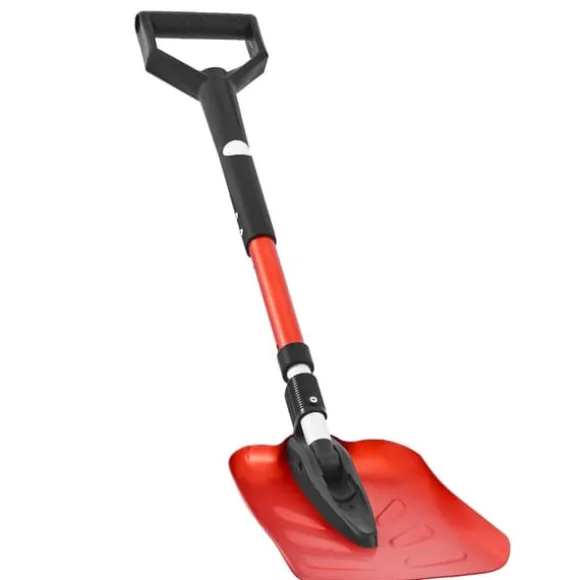 Snöskyffel - Hopfällbar - Blad 22 cm - Justerbar längd 91–102 cm - D-handtag - Lätt aluminiumlegering - Ergonomisk