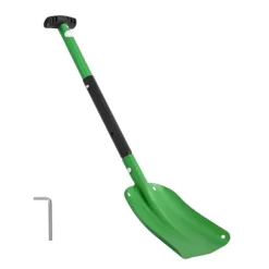 Snöskyffel - Snöplog - Aluminium - 21,5 cm Bredd - T-handtag - Lätt och bärbar - För uppfart, bil, camping - Stor kapacitet