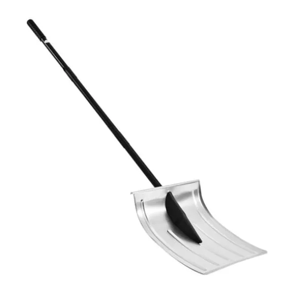 Snöskyffel - Snöskovel 40 cm - Aluminiumlegering - Halkfritt Grepp - Lätt - Avtagbart Skaft - Stor Kapacitet - För Uppfart