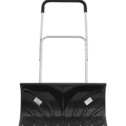 Snöskyffel - VIDAXL - Stålblad - Utdragbart handtag - Dimensioner 66x33 cm - Antiglids hjul