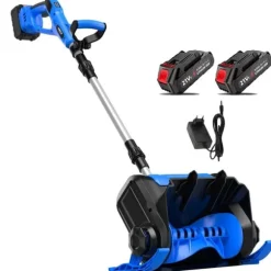 Snöskyffel, Batterikompatibel, Sladdlös Drift,EU, 2 Batteri, Elektrisk