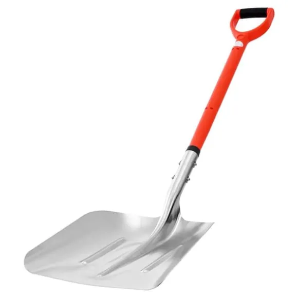 Snöskyffel för uppfart - Snöplogskyffel - 35 cm Bredd - Aluminiumlegering - D-format Handtag - Lättvikt - Stor Kapacitet
