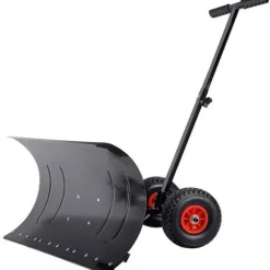 Snöskyffel Hjul Höjdjusterbart snöblad 5-faldig snöplog Trädgårdsterrass Uteplats Snöplog snöplog