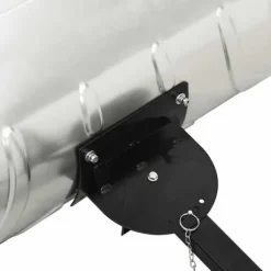 Snöskyffel med hjul - Effektiv snöskottning | Färg: Galvaniserad metall | Storlek: Justerbar 5 vinklar