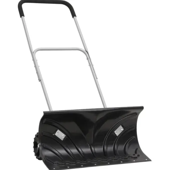 Snöskyffel med utdragbart handtag svart 66 cm stålblad