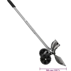 Snöskyffel med utdragbart handtag - Effektiv snöröjning | Färg: Svart | Storlek: 66x33 cm