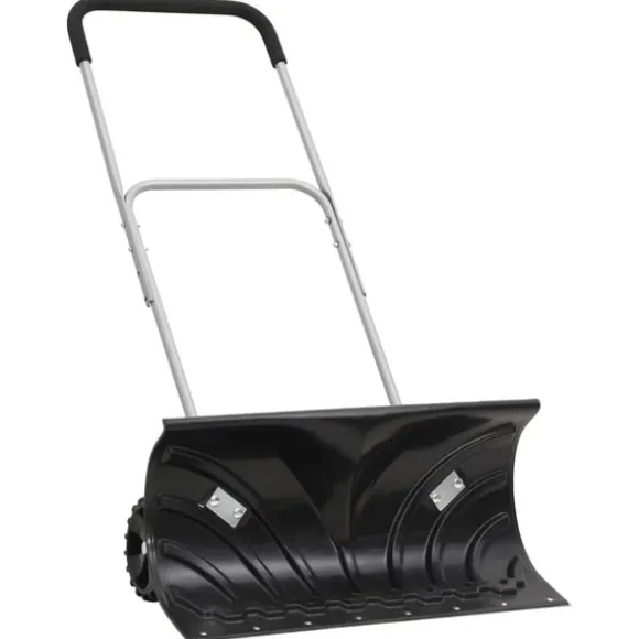 Snöskyffel med utdragbart handtag svart 66 cm stålblad
