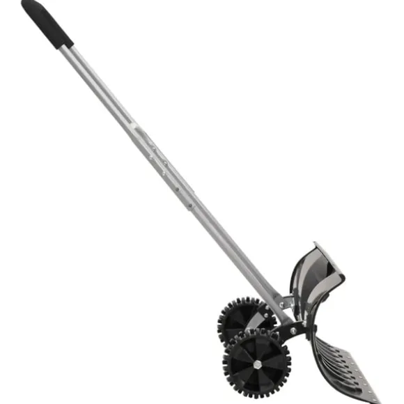 Snöskyffel med utdragbart handtag svart 66 cm stålblad