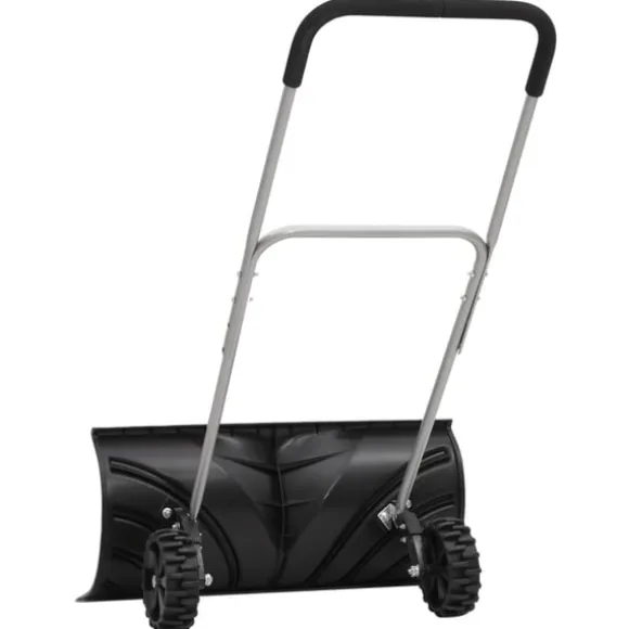 Snöskyffel med utdragbart handtag svart 66 cm stålblad