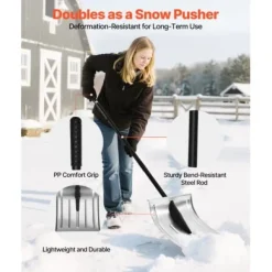 Snöskyffel, 40x43 cm, Silver, Aluminiumlegering