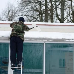 Snöskyffel, 15x63 cm, Silver Svart