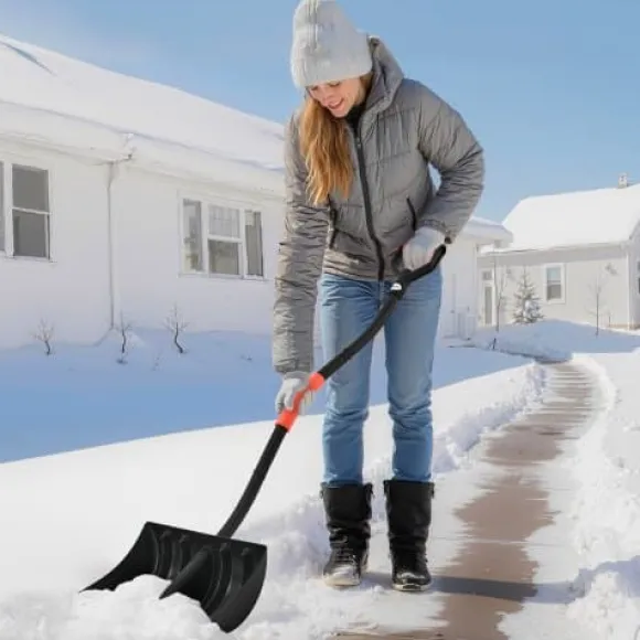 Snöskyffel, 140x42 cm, Svart, Aluminiumblad