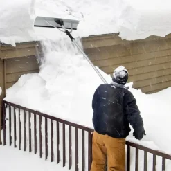Snöskyffel, 192-634x70x15 cm, Silver