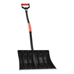 Snöskyffel/Snöspade - Handhållen - Ergonomiskt D-handtag - 42 cm Bladbredd - Aluminiumblad - Lätt vikt - Stor kapacitet - För uppfart och trädgård