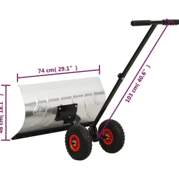 Snöskyfflar - Living Snöskyffel med hjul