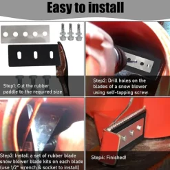 Snöslunga impellersats för 2-stegs snöslunga - Reservdel för effektiv snöslunga