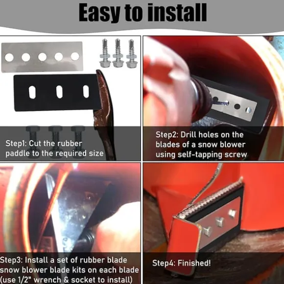 Snöslunga impellersats för 2-stegs snöslunga - Reservdel för effektiv snöslunga