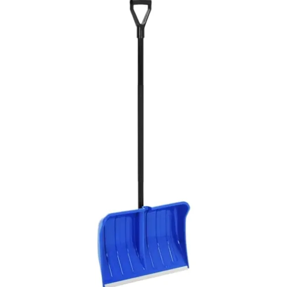 Snöspade med aluminiumkant - Praktisk snöskyffel | Färg: Blå | Storlek: 147 cm