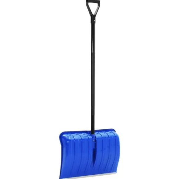Snöspade med aluminiumkant - Praktisk snöskyffel | Färg: Blå | Storlek: 147 cm