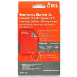 SOL EMERGENCY BLANKET XL, nödfilt värmereflekterande