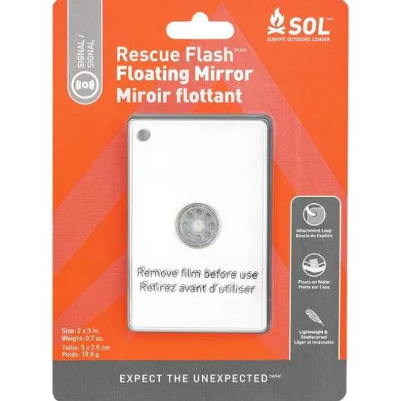 SOL RESCUE FLASH FLOATING MIRROR, signalspegel flytande