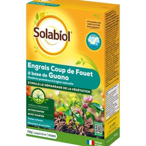 SOLABIOL Snabbstart gödningsmedel - 750g - Upp till 25m² - Stimulerar starten av växtligheten - För alla kulturer - UAB